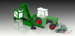 Przedstawiamy Państwu produkt marki PRO-CNC - kombajn do zbioru jabłek przemysłowych.
