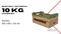Karton / Skrzynka tekturowa 10kg z daszkiem