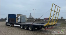 Naczepa KRONE SD Mega z firanka
