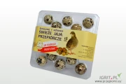 Sprzedam jaja przepiórcze w opakowaniach po 18 sztuk ( 10 opakowań w kartonie ).
