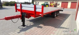 SPRZEDAM LAWETĘ DO TRANSPORTU SKRZYŃ SKRZYNIOPALET DŁUGOŚĆ 7,2 M SZEROKOŚĆ 2,5 M.   WYSOKOŚĆ  OD ZIEMI DO PODŁOGI 90 CM....