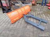 Pług śnieżny na wózek widłowy 150cm 1,5m odśnieżarka zgarniacz do śniegu.
