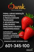 Firma JURAK nawiąże współpracę z producentami maliny do mrożenia z województwa lubelskiego, świętokrzyskiego oraz mazowieckiego....