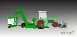 Przedstawiamy Państwu produkt marki PRO-CNC - kombajn do zbioru jabłek przemysłowych.
