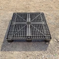 Palety plastikowe 114x114 cm, sprzedam, używane ażurowe, z stalowym wzmocnienie w środku
