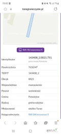 Witam mam do sprzedania działkę 7650 m2. Działka 751 w obwodzie 0021 miejscowość Turze województwo Mazowieckiej. Działka rolna z...