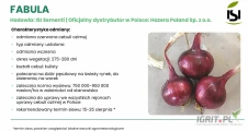 Nasiona ozimej cebuli czerwonej firmy ISI SEMENTI odmiany: FABULA F1 , FAKIRA F1(j.250 000n) oferuje GEPWEG dystrybutor nasion. Dostawa...