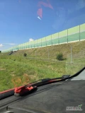 Koszenie poboczne autostrady 
