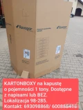 Sprzedam kartonboxy na kapustę o pojemności 1 tony. Tel. 693098868/ 600888415
