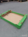 Karton 60x40x10 zielona deska z narożnikiem 